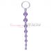 Фиолетовая анальная цепочка first time love beads Фиолетовая анальная цепочка first time love beads