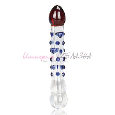 Двуглавый фаллос из стекла pleasure dots