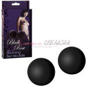 Силиконовые вагинальные шарики черные black rose