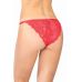 Трусики Crotchless из гипюра красного цвета